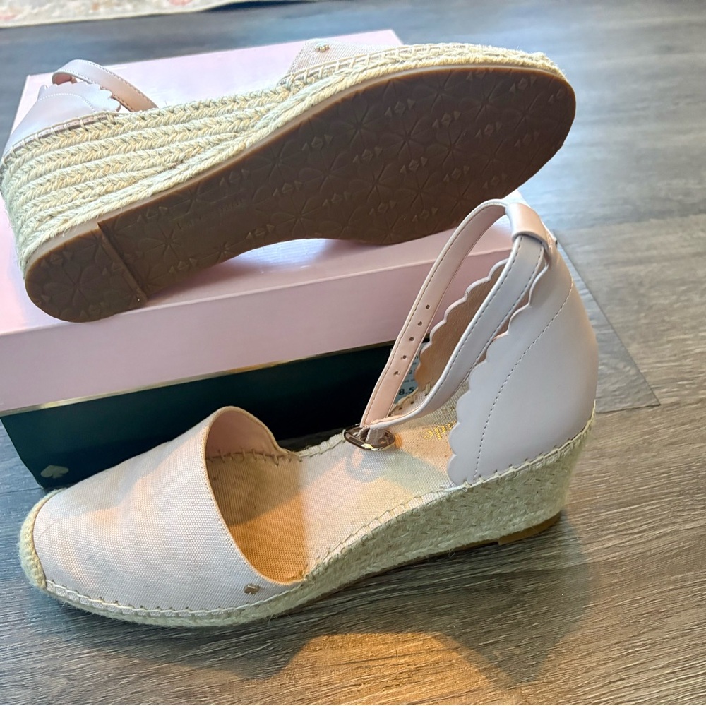 Kate Spade Blush Espadrille Wedges - Picture 4 of 8